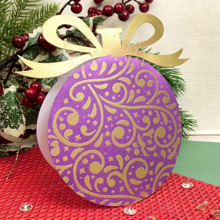 Luxury Shaped Card Blanks & Envelopes - Bauble-4