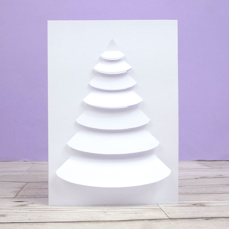 Luxury Shaped Card Blanks & Envelopes - Christmas Tree-1