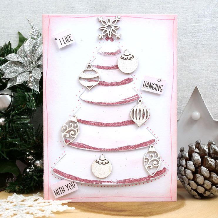 Luxury Shaped Card Blanks & Envelopes - Christmas Tree-3