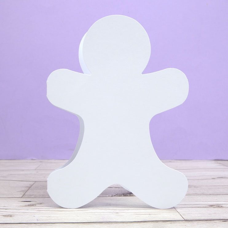 Luxury Shaped Card Blanks & Envelopes - Gingerbread Man-1