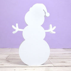 Luxury Shaped Card Blanks & Envelopes - Snowman-1