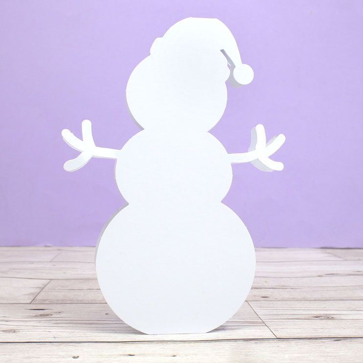 Luxury Shaped Card Blanks & Envelopes - Snowman-1
