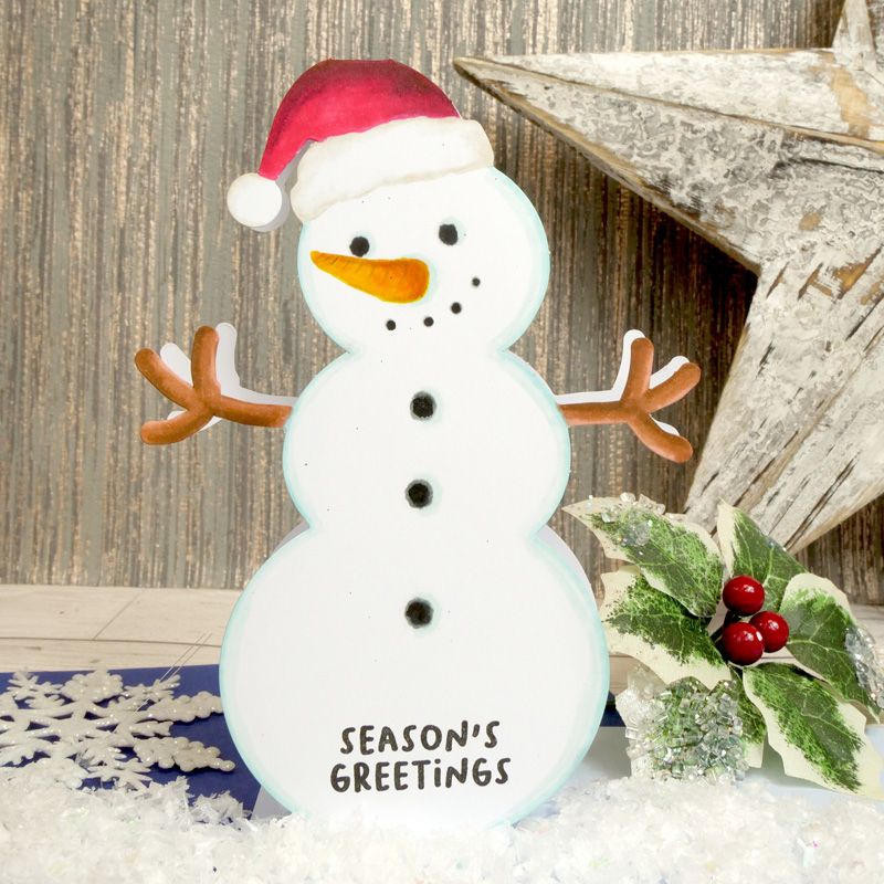 Luxury Shaped Card Blanks & Envelopes - Snowman-2