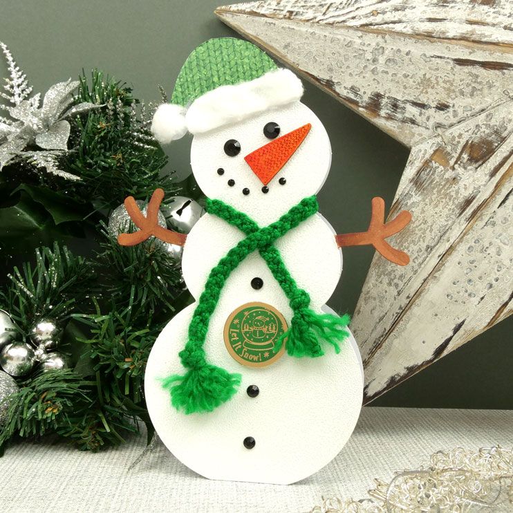 Luxury Shaped Card Blanks & Envelopes - Snowman-4
