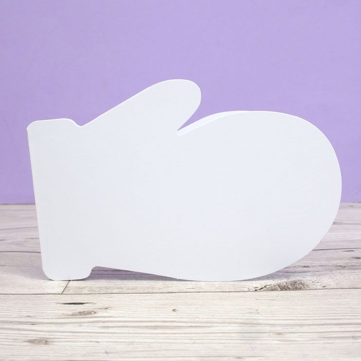 Supports de cartes et enveloppes de luxe découpés – Moufle d'hiver-1