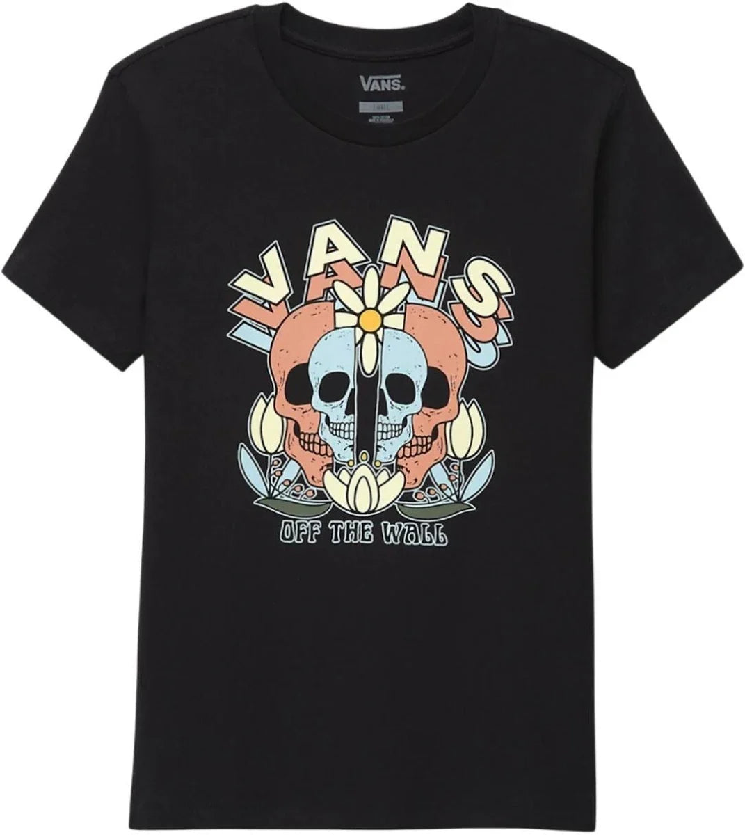 Vans 'Skulls Split' Tee - Black (Women's)-1