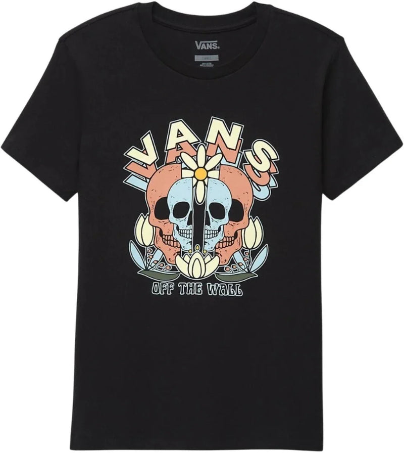 Vans 'Skulls Split' Tee - Black (Women's)-1