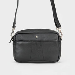 Greenwood Leather Mini Crossbody Bag. Premium Full-Grain Pebbled Leather Handbag-9