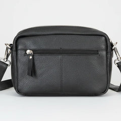 Greenwood Leather Mini Crossbody Bag. Premium Full-Grain Pebbled Leather Handbag-7
