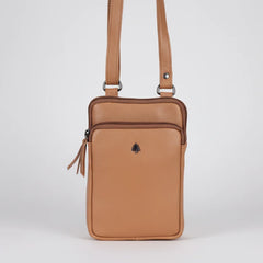 Greenwood Leather Compact Mini Crossbody. Slim Full-Grain Leather Phone Bag & Travel Organizer-20