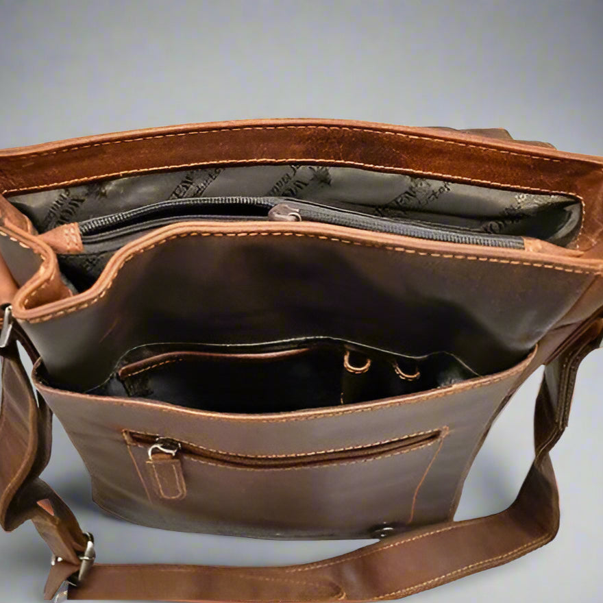 Greenwood Leather Messenger Bag-5