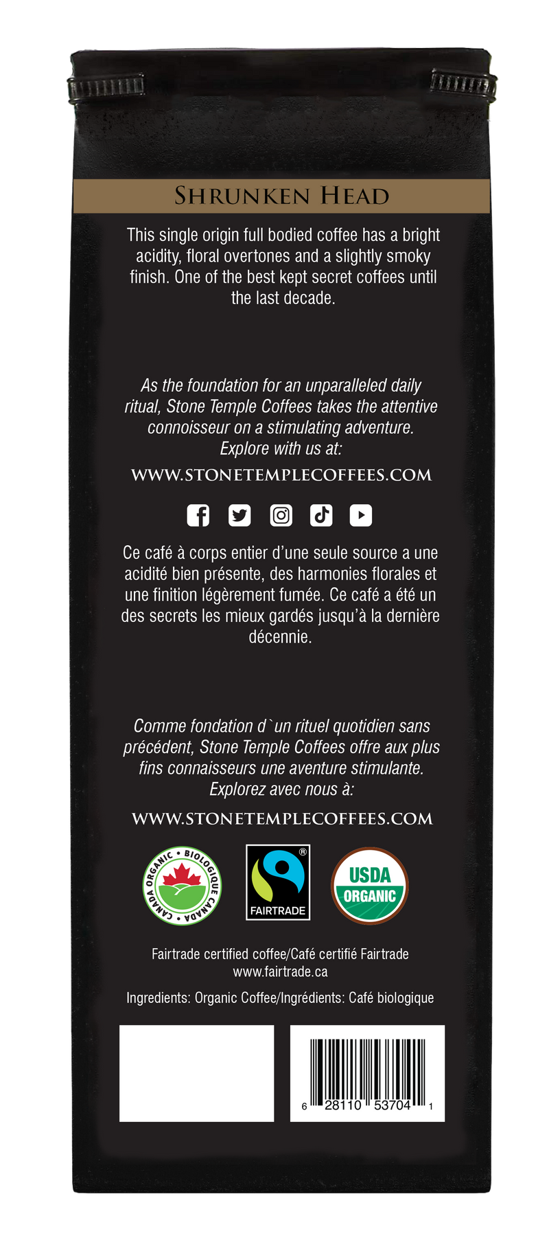 Mayan Bold - Ground, Bold Medium Roast, Certified Organic OCIA/ Fairtrade Coffee 1lb/454g-3