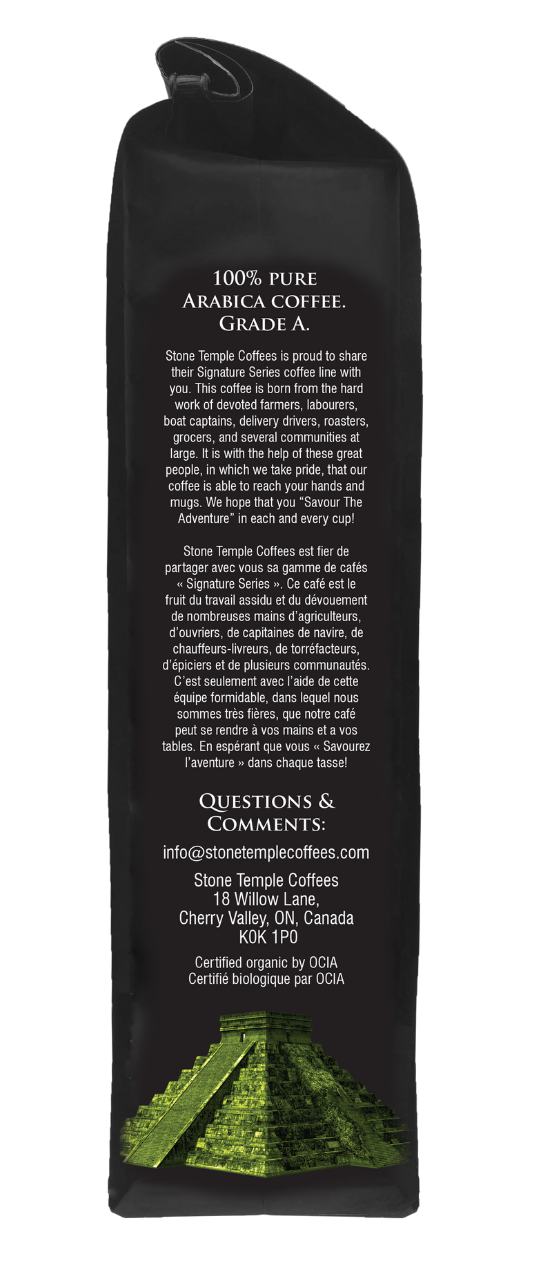 Central & South - Ground, Medium Roast, Certified Organic OCIA/ Fairtrade Coffee 1lb/454g-4