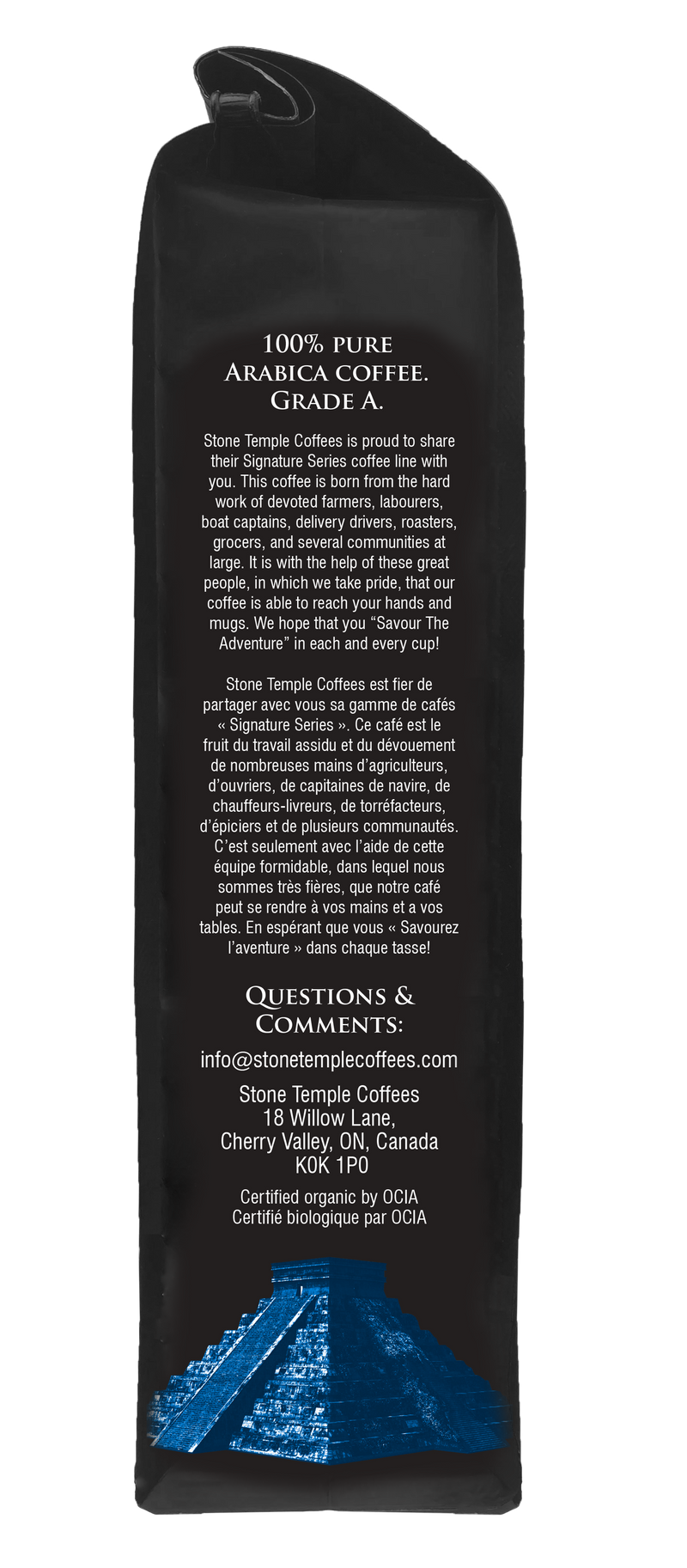 Espresso - Whole Bean, Espresso Roast, Certified Organic OCIA/ Fairtrade Coffee 1lb/454g-5