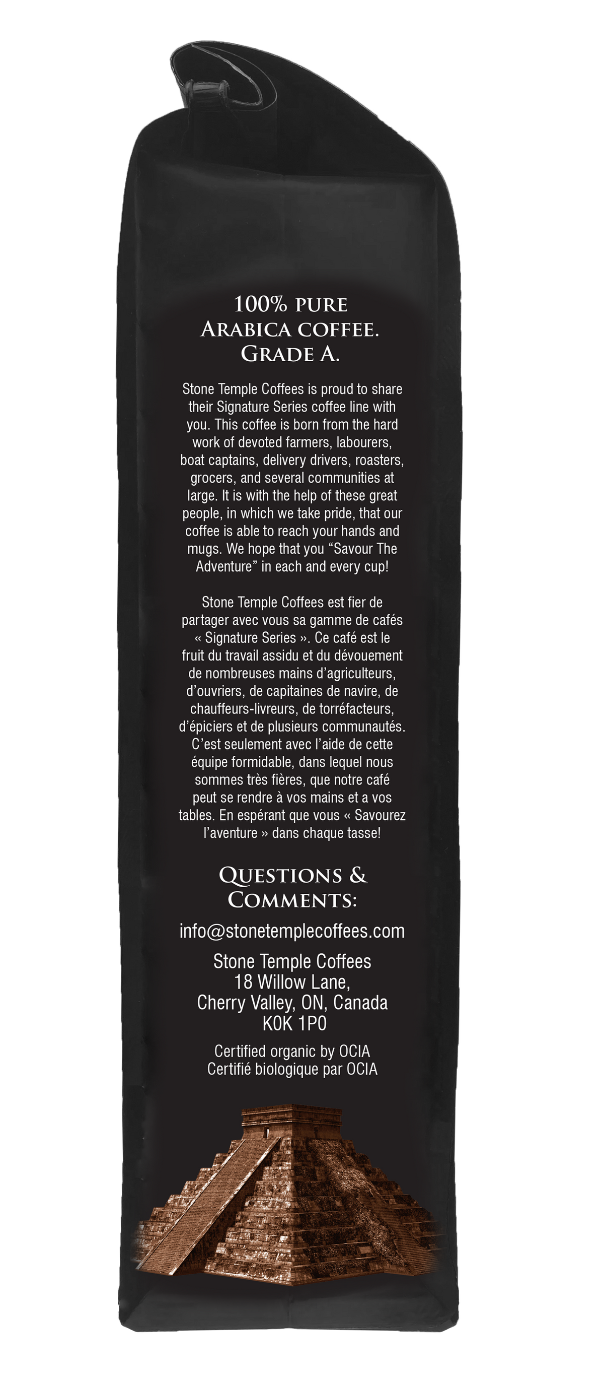 Mocha Java - Whole Bean, Medium Roast, Certified Organic OCIA / Fairtrade Coffee 1lb/454g-5