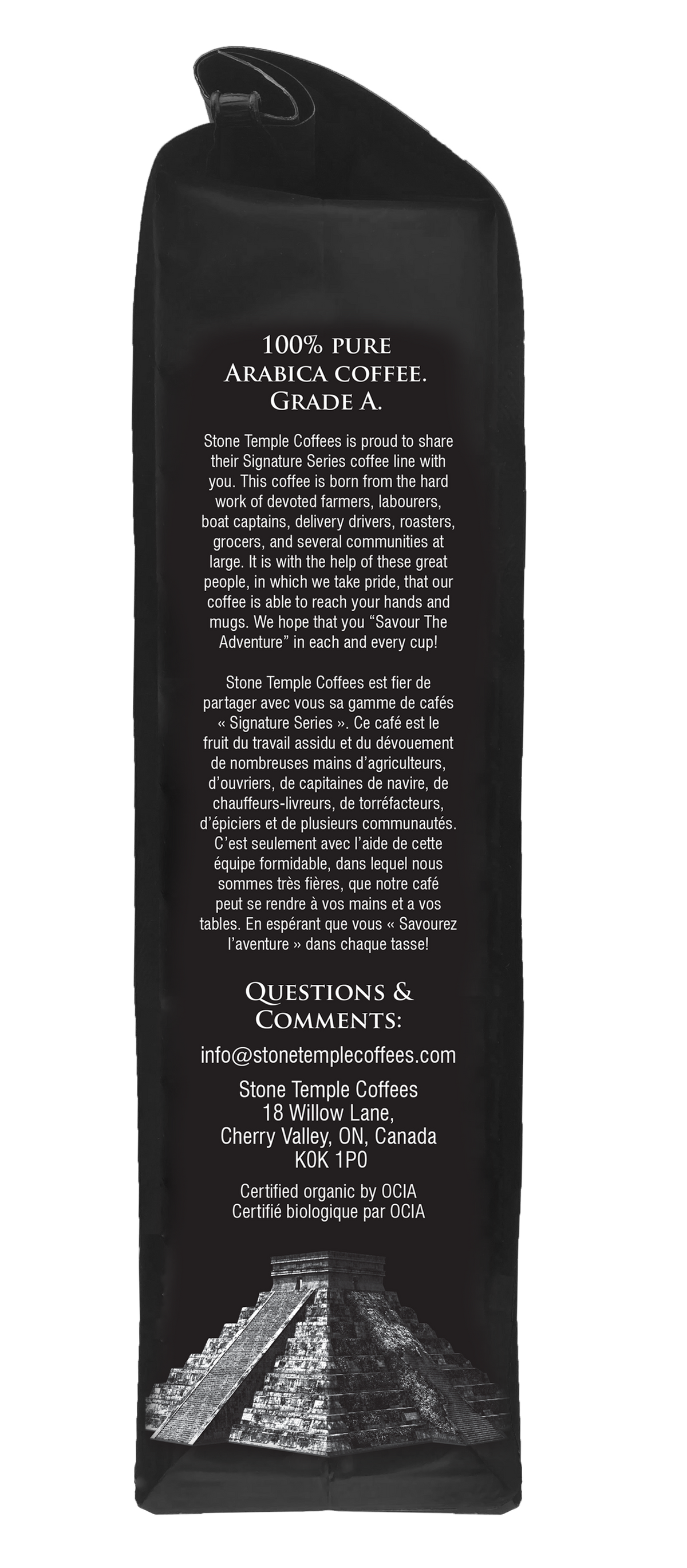 Temple Goddess - Ground, Dark Espresso, Certified Organic OCIA/ Fairtrade Coffee 1lb/ 454g-5