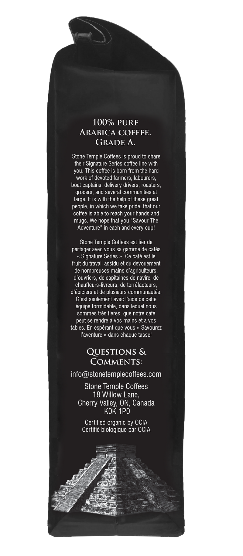 Temple Goddess - Ground, Dark Espresso, Certified Organic OCIA/ Fairtrade Coffee 1lb/ 454g-5