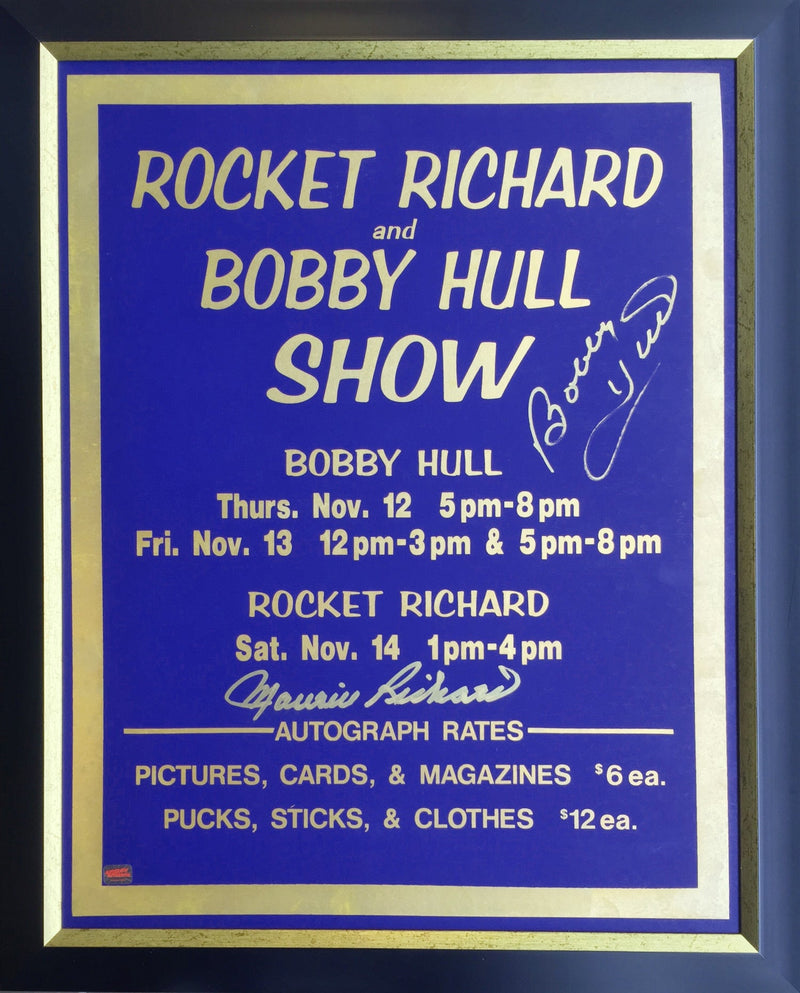 Bobby Hull & Maurice Richard Dual Autographed Vintage Sign-1