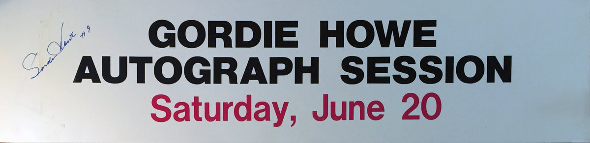 Gordie Howe Autographed Vintage Hockey Sign-1