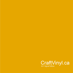 Oracal 651 Glossy Signal Yellow #019sheets and rolls-2