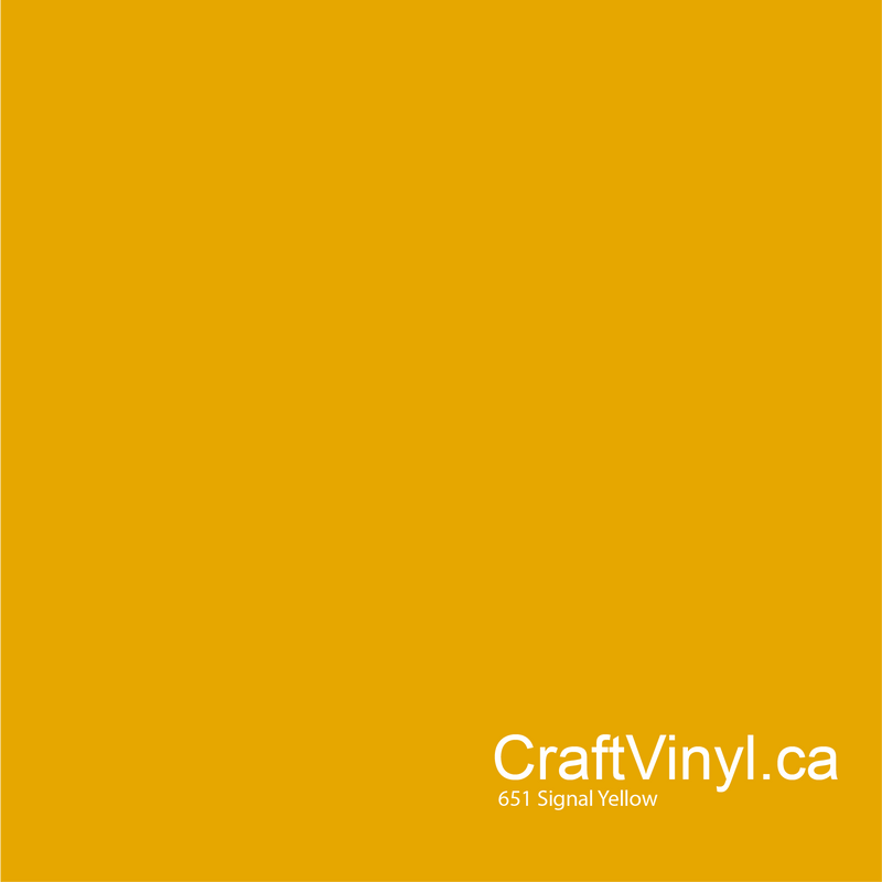 Oracal 651 Glossy Signal Yellow #019sheets and rolls-2