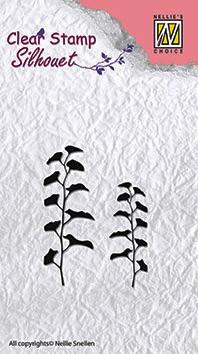 Clear Stamp Silhouette Flower 13-1