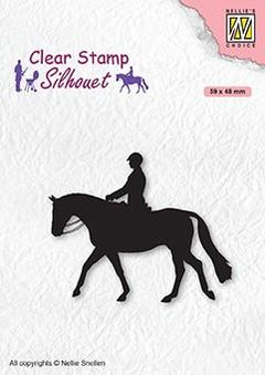 Clear Stamp Silhouette Men-Things Horseman-1