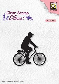 Clear Stamp Silhouette Men-Things Cyclist-1