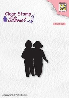 Clear Stamp Silhouette Close Friends-1