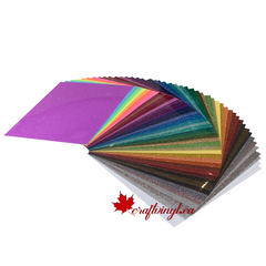 Siser Glitter Package 46 colors 10" x 12" Sheets-1
