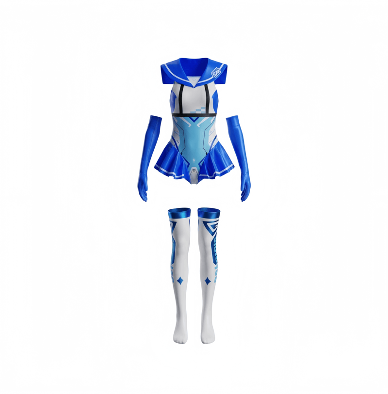 Japanese Anime Girl Spandex Swimwear Racing Suit Wet Suit Race Queen Costume-20
