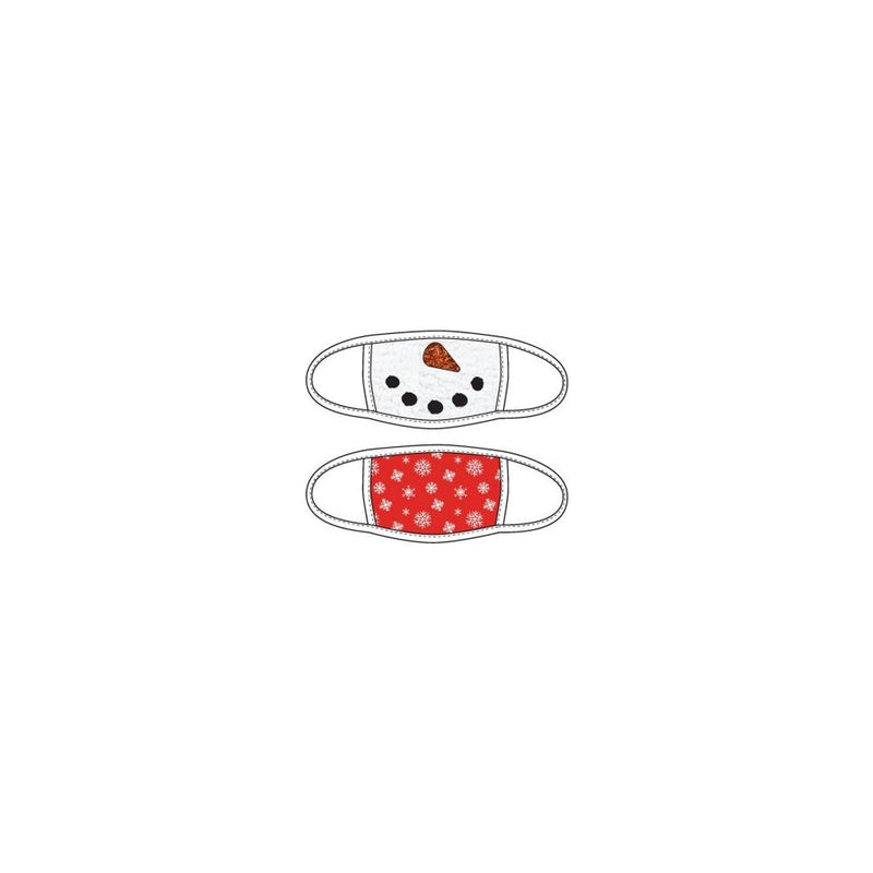 Snowman & Snowflake 2pk Face Mask-1
