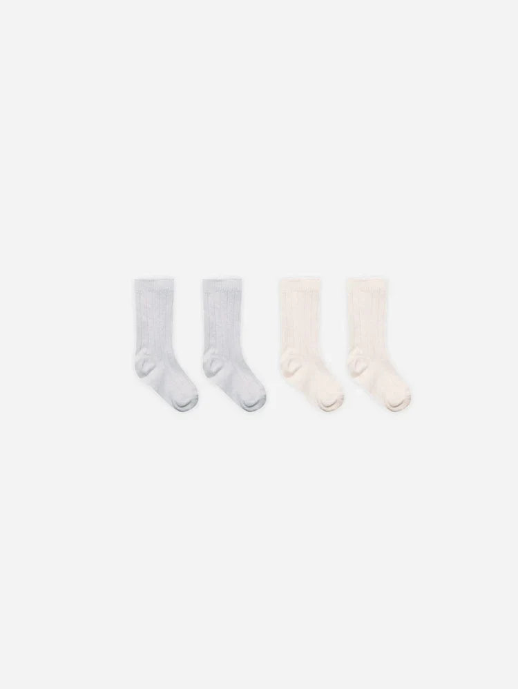 Socks Set | Quincy Mae | Natural, Cloud-1