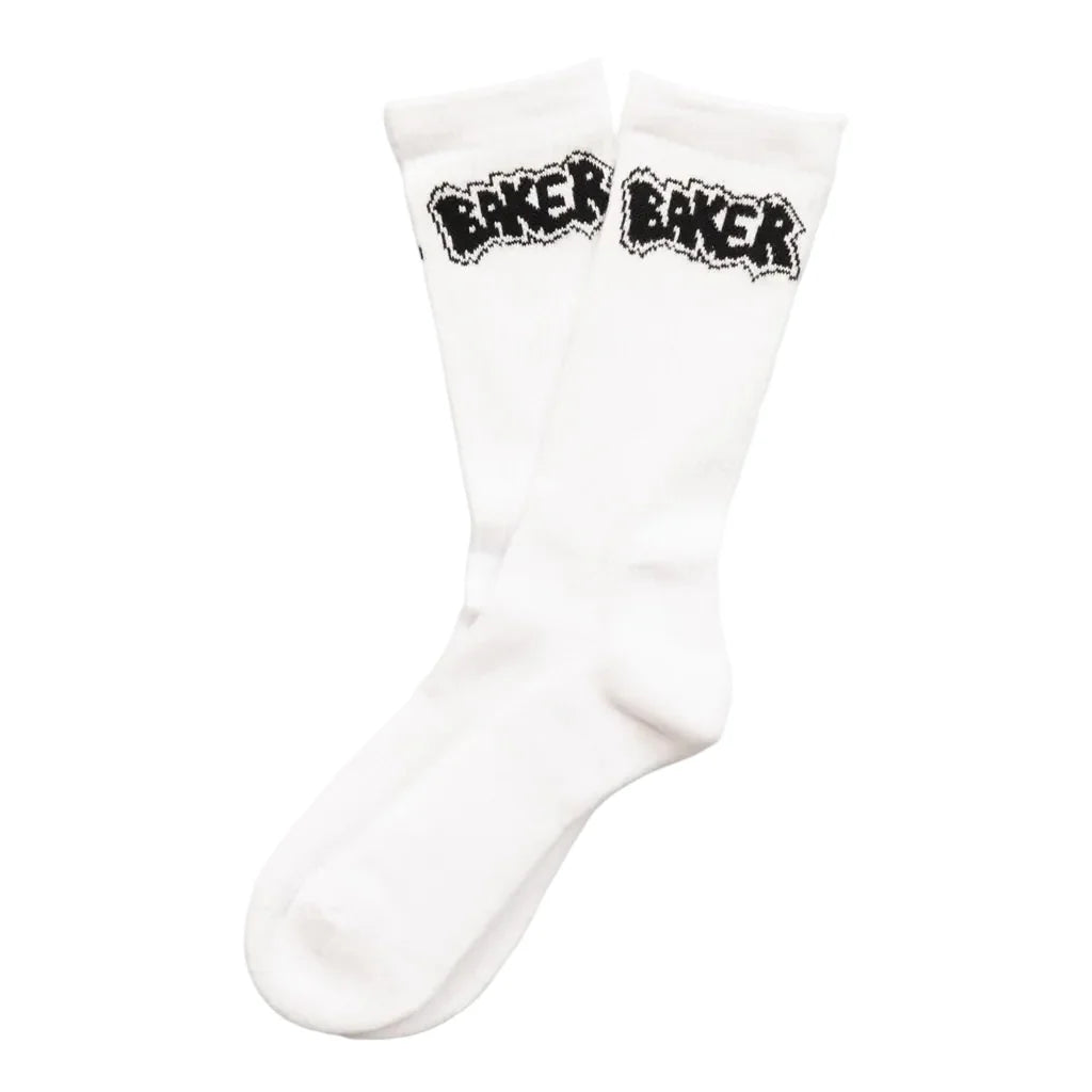 Baker 'Sock Of Destruction' Crew Socks - White-1