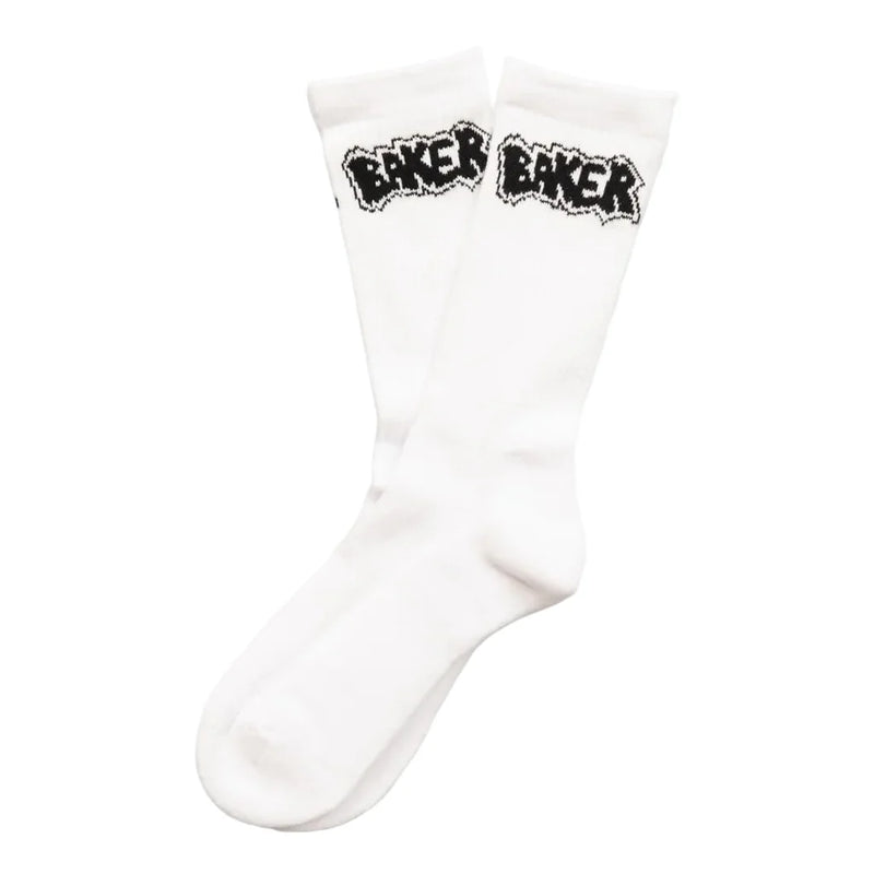 Baker 'Sock Of Destruction' Crew Socks - White-1