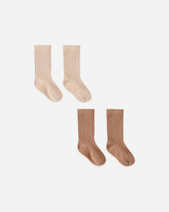 Socks Set | Shell, Rose | Quincy Mae-1