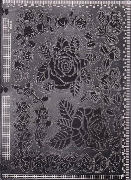 Ecstasy Crafts Exclusive Templates Large -Roses-1