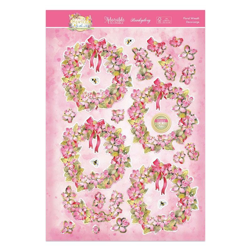 Spring Is In The Air Deco-Large Set - Floral Wreath-3