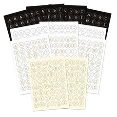 Monedas con letras autoadhesivas Stickables - Colores esenciales-1