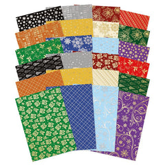 Christmas Stickables A5 Self-Adhesive Foiled Papers-1