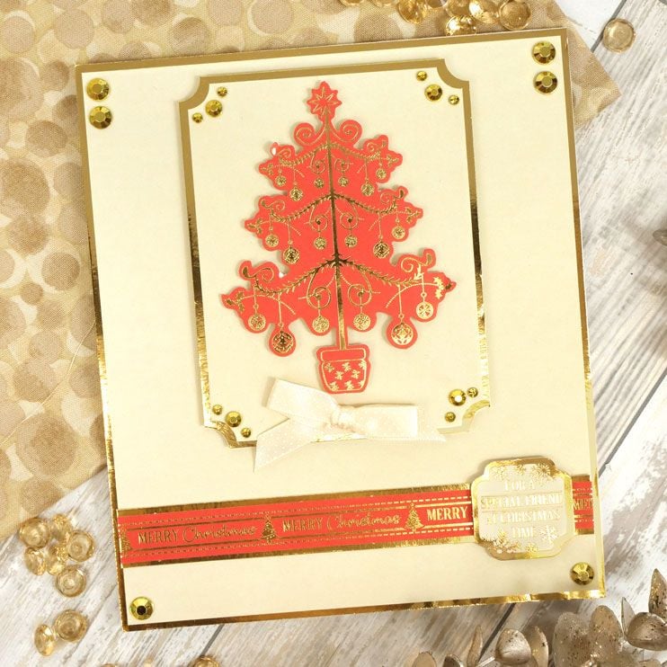 Christmas Stickables Self Adhesive Foiled Christmas Trees-3