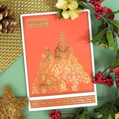 Christmas Stickables Self Adhesive Foiled Christmas Trees-5