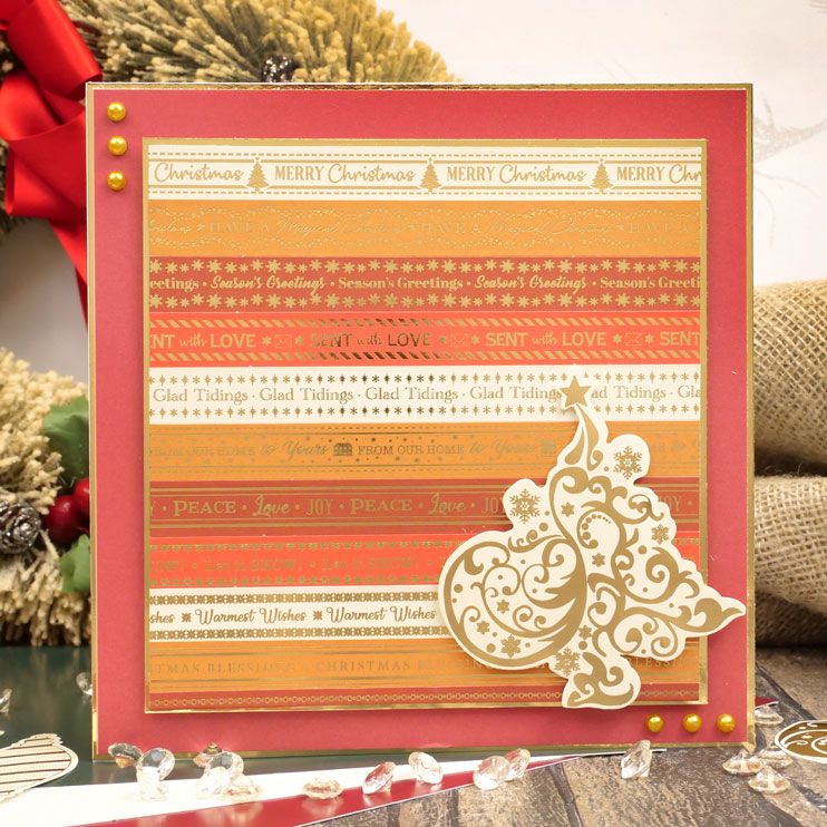 Christmas Stickables Self Adhesive Foiled Christmas Trees-6