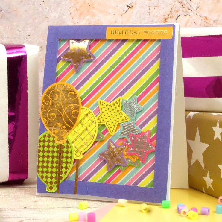 Bold & Bright Stickables Just My Type Foiled Paper Pack-4