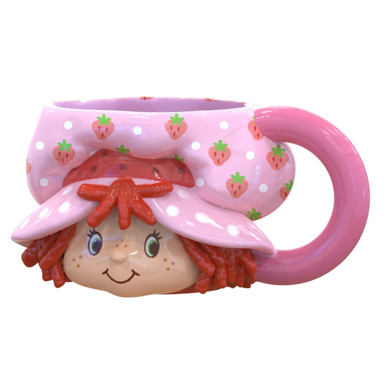 Strawberry Shortcake Head Ceramic 3D Sculpted Mug-1