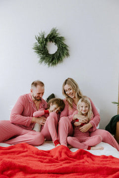 Two Piece Long Pajama Set - Gingham-3