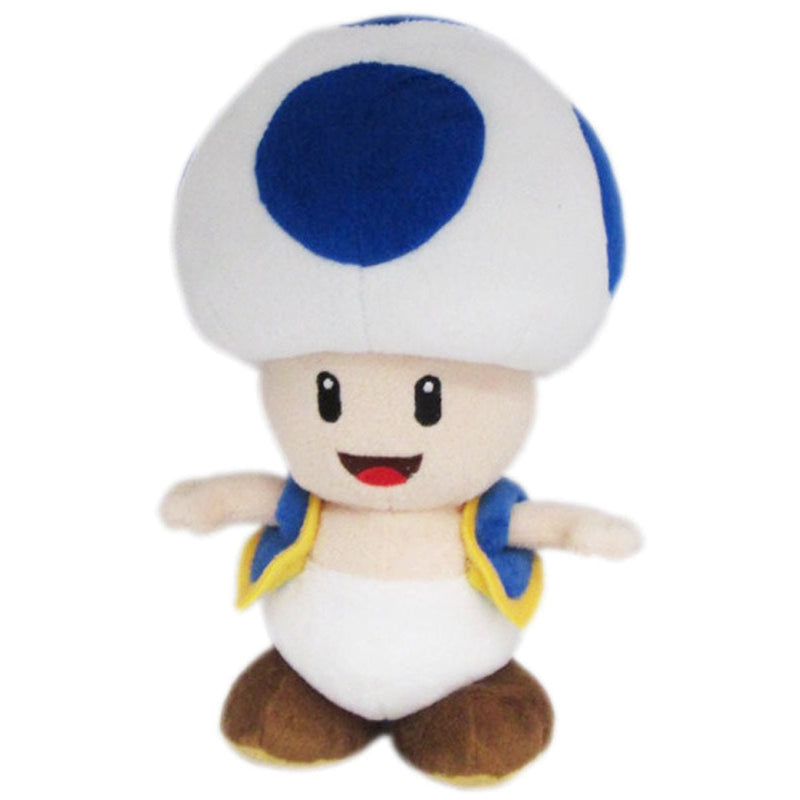 Super Mario - Blue Toad 8" Plush-1