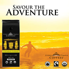 Colombian Supremo - Ground, Medium Roast, Certified Organic OCIA/ Fairtrade Coffee 1lb/454g-7