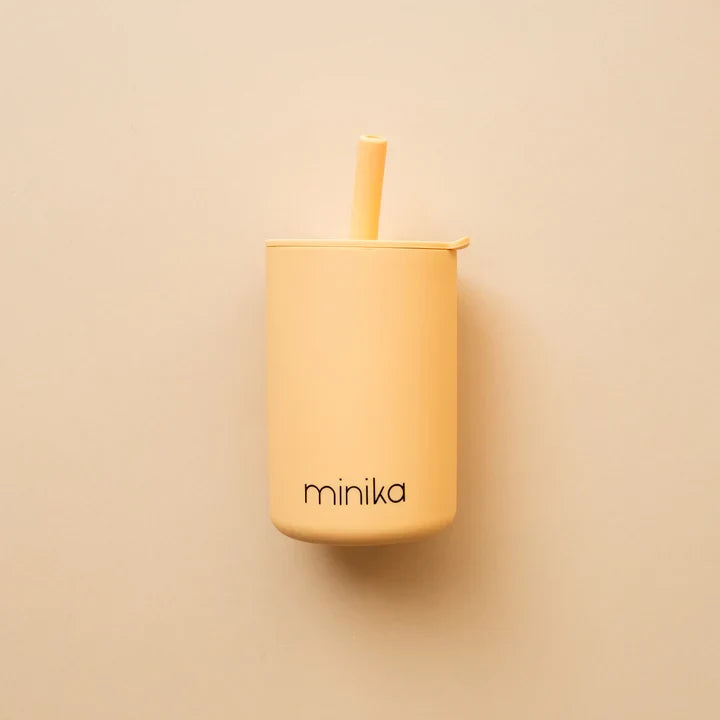 Silicone Straw Cup With Lid-7