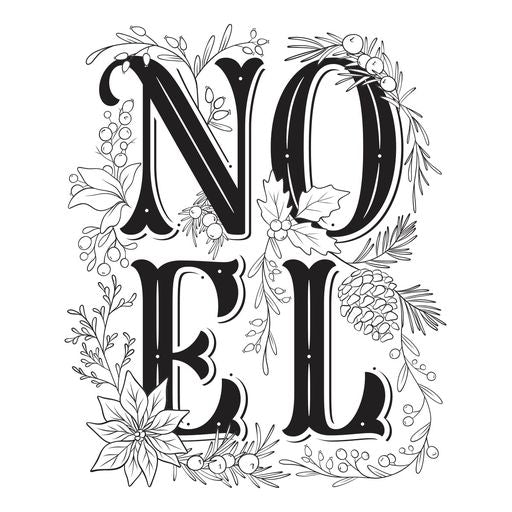 Festive Noel Press Plate from the BetterPress Christmas Collection-2
